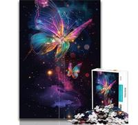 Puzzle per adolescenti arcobaleno sogno farfalla 1000 pezzi per adulti giocattoli educativi per l'apprendimento giochi per famiglie migliora l'amore tra coppie 26x38cm