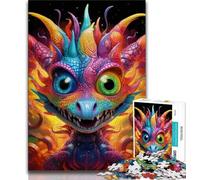 Puzzle per adolescenti Art Dragon Baby Teenager Jigsaw giocattolo educativo intellettuale decomprimente decorazione perfetta 38x26cm