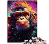 Puzzle per adolescenti Art Monkey Teenager Jigsaw, giocattolo educativo intellettuale decomprimente, decorazione perfetta (26x38cm)