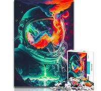 Puzzle per adolescenti Astronauta nello spazio Puzzle da 1000 pezzi per adulti e adolescenti regali di Babbo Natale segreto per bambini dai 14 anni (50x75cm)