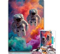Puzzle per adolescenti Astronauti nello spazio 1000 pezzi Puzzle per adulti e adolescenti, giocattoli, giochi educativi, antistress, decorazioni per la casa uniche e regali 26x38cm