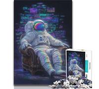 Puzzle per adolescenti Astronauti nello spazio Puzzle da 1000 pezzi per adolescenti Regali gioco stimolante e gioco in famiglia Regalo di compleanno regali arte murale 75x50cm