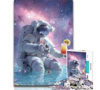 Puzzle per adolescenti Astronauti nello spazio Puzzle da 1000 pezzi per adulti e ragazzi, gioco stimolante e gioco per famiglie Regali di Babbo Natale segreto 26x38cm
