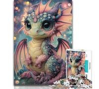 Puzzle per adolescenti Baby Dragon Puzzle da 1000 pezzi per adulti e adolescenti, regalo di compleanno, regali per bambini dai 14 anni in su, 75x50cm