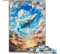 Puzzle per adolescenti Balene nel deserto, giocattoli, giochi educativi, antistress, rafforzano l'amore tra coppie (dimensioni 50x75cm)