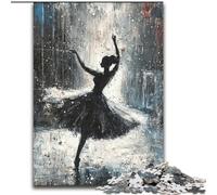 Puzzle per adolescenti Ballerina di danza classica, gioco per famiglie, antistress, sfida difficile, rafforza l'amore tra coppie (dimensioni 26x38cm)
