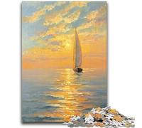 Puzzle per adolescenti Barca a vela al tramonto, 1000 pezzi, antistress, per trascorrere il tempo libero e interagire con i genitori (75x50cm)