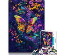 Puzzle per adolescenti, bellissima farfalla colorata, 1000 pezzi, giochi educativi, decorazione per la casa, regalo di compleanno, regali, arte murale (dimensioni 75x50cm)