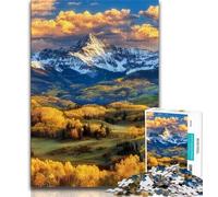 Puzzle per adolescenti bellissimi puzzle per adulti con fiume di montagna 1000 pezzi giocattolo educativo intellettuale decomprimente regali di Babbo Natale segreto (50x75cm)