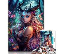 Puzzle per adolescenti bellissimi puzzle per adulti con ragazze anime 1000 pezzi difficili con pezzi completamente interconnessi e di forma casuale per ragazzi dai 14 anni in su (50x75cm)