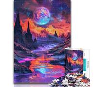 Puzzle per adolescenti Bellissimo paesaggio montano Puzzle da 1000 pezzi per adolescenti, ideale come regalo per tutta la famiglia Adatto per E 14 26x38cm