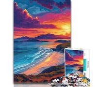 Puzzle per adolescenti Bellissimo tramonto sul mare Puzzle da 1000 pezzi per adulti, gioco educativo per compleanno, Natale e età 14 50x75cm