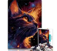 Puzzle per adolescenti "Black Cat Nebula" da 1000 pezzi, per adolescenti e adulti, sfida difficile antistress, migliora l'amore tra coppie (38x26cm)