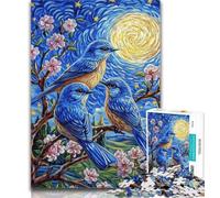 Puzzle per adolescenti Bluebird on The Tree Puzzle da 1000 pezzi per adolescenti, giocattoli, giochi educativi, decorazione murale antistress 50x75cm