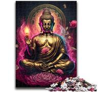 Puzzle per adolescenti Buddha Brain Intelligence Challenge Giocattoli avvincenti Regalo di compleanno, regali, arte murale 38x26cm