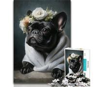 Puzzle per adolescenti Bulldog che fa il bagno, 1000 pezzi, giocattolo educativo intellettuale decomprimente, regali di Babbo Natale segreto, 50x75cm