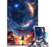 Puzzle per adolescenti, cancello giapponese Torii, puzzle per adulti, 1000 pezzi, design difficile, vibrante e unico, esperienza di puzzle rilassante e stimolante, 50x75cm