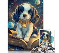 Puzzle per adolescenti Cane che legge un libro Puzzle da 1000 pezzi per adolescenti e adulti, per gioco educativo Sfida Giocattolo Arredamento unico per la casa e regali 75x50cm