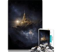 Puzzle per adolescenti Castello tra le nuvole, aiuta il cervello ad allenarsi Giocattoli avvincenti per coltivare la pazienza Regalo per compleanni (75x50cm)