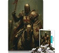 Puzzle per adolescenti Cavalieri Templari da 1000 pezzi, regali per adolescenti, per giochi educativi, giocattoli, decorazioni per la casa e regali unici, 26x38cm