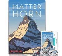 Puzzle per adolescenti Cervino 1000 pezzi Puzzle per adulti e adolescenti, antistress Staycation Kill Time Regalo divertente 75x50cm