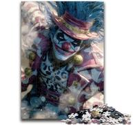 Puzzle per adolescenti Clown Circo Sfida di intelligenza cerebrale Giocattoli avvincenti Regalo di compleanno, regali, arte murale 50x75cm
