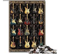 Puzzle per adolescenti, collezione di 1000 chitarre per età 14+ Difficili da completare ma divertenti e spiritosi Ottimi regali e giocattoli (dimensioni 26x38cm)