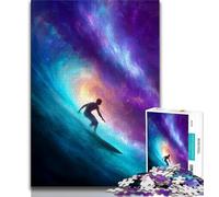 Puzzle per adolescenti con astronauta che naviga nello spazio, 1000 pezzi, gioco stimolante e gioco per famiglie con pezzi completamente interconnessi di forma casuale (50x75cm)