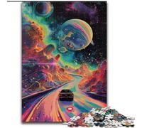 Puzzle per adolescenti con auto sportive tra le nuvole, giocattolo educativo antistress, ideale come regalo per tutta la famiglia (50x75cm)