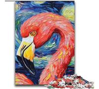 Puzzle per adolescenti con cielo notturno e fenicotteri, 2000 pezzi, giocattoli, giochi educativi, antistress, regali unici per compleanni e compleanni (70x100cm)