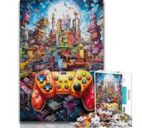 Puzzle per adolescenti con controller per giochi di puzzle 1000 pezzi giocattoli educativi per l'apprendimento giochi per famiglie che migliorano l'amore tra coppie (50x75cm)