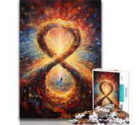 Puzzle per adolescenti con dipinti impressionisti, 1000 pezzi, con poster abbinato e foglio di quiz per età dai 14 anni in su, 50x75cm