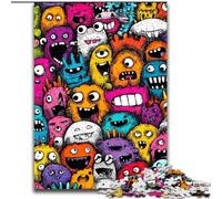 Puzzle per adolescenti con gatto acquerello, giocattoli avvincenti per sfidare l'intelligenza cerebrale, regalo di compleanno, regali, arte murale 50x75cm