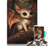 Puzzle per adolescenti con gatto e demone, 1000 pezzi, antistress, regalo divertente per trascorrere il tempo in casa, 50x75cm