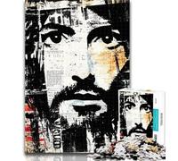 Puzzle per adolescenti con il volto di Gesù, puzzle per adulti, 1000 pezzi, difficile, giocattoli educativi per l'apprendimento, giochi per famiglie, regalo di compleanno, regali 26x38cm
