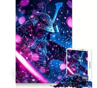 Puzzle per adolescenti con katana rosa e samurai, 1000 pezzi, rompicapo rilassante, assemblaggio di immagini, regalo affettuoso (50x75cm)