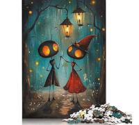 Puzzle per adolescenti con lanterna accesa, amore incantato, incontro con formiche, 1000 pezzi, regali di Natale, rompicapo per adulti, 1000 pezzi (38x26 cm)