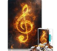 Puzzle per adolescenti con note musicali fantasy 1000 pezzi allena il cervello e le mani regalo di compleanno (26x38cm)