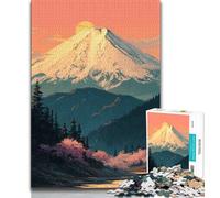 Puzzle per adolescenti con paesaggio giapponese 1000 pezzi antistress per ammazzare il tempo in casa per migliorare l'amore tra coppie 38x26cm