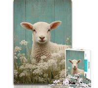 Puzzle per adolescenti con pecorelle, puzzle da 1000 pezzi, giochi divertenti, ogni pezzo è unico - gioco divertente e stimolante per tutta la famiglia (50x75cm)