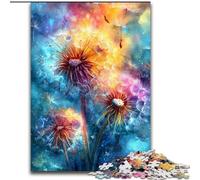 Puzzle per adolescenti con pianta di tarassaco, per età 14+, adatti per coppie, attività divertenti da fare a casa, regalo di compleanno, regali da viaggio (dimensioni 50x75cm)