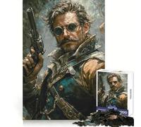 Puzzle per adolescenti con pistolero del selvaggio West, 1000 pezzi, per un'attività rilassante e stimolante per la memoria, perfetto come regalo di Natale (38x26cm)