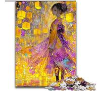 Puzzle per adolescenti con ragazza anime giapponese, gioco per famiglie, antistress, sfida difficile, rafforza l'amore tra coppie (dimensioni 50x75cm)