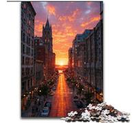 Puzzle per adolescenti con scene di strada in città, giocattoli educativi per imparare, attività divertenti da fare a casa, regalo di compleanno, regali da viaggio 50x75cm