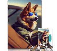 Puzzle per adolescenti con simbolo di chiamata Corgi puzzle da 1000 pezzi per adolescenti giocattolo educativo intellettuale decomprimente regalo di compleanno regali (26x38cm)