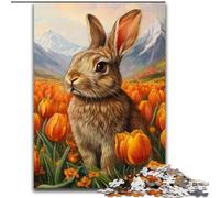 Puzzle per adolescenti Coniglietto pasquale, per età 14+ Adatto per coppie, attività divertenti da fare a casa, regalo di compleanno, regali da viaggio (dimensioni 26x38cm)