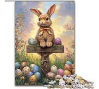 Puzzle per adolescenti Coniglietto pasquale, per età 14+ Adatto per coppie, attività divertenti da fare a casa, regalo di compleanno, regali da viaggio (dimensioni 26x38cm)