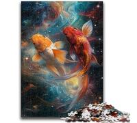 Puzzle per adolescenti Cosmic Koi Brain Intelligence Challenge Giocattoli avvincenti Regalo di compleanno, regali, arte murale 50x75cm