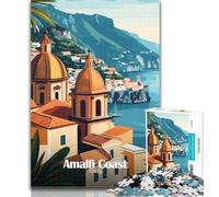 Puzzle per adolescenti Costiera Amalfitana Italia 1000 pezzi Puzzle per adulti Regali, gioco stimolante Giocattoli per è ideale come regalo per tutta la famiglia 75x50cm