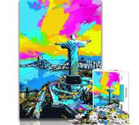 Puzzle per adolescenti Cristo Redentore Puzzle per adulti 1000 pezzi, gioco educativo per compleanno, Natale e 14 anni 50x75cm